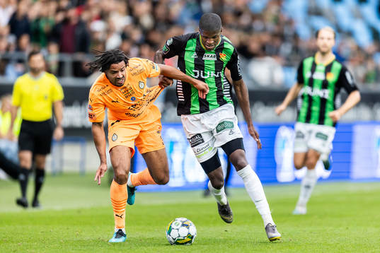 AFC Eskilstunas Ezekiel David Fryers och GAIS Chisomnazu