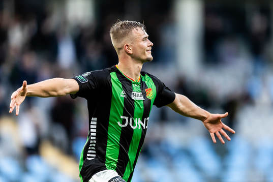 GAIS Alexander Ahl Holmström jublar