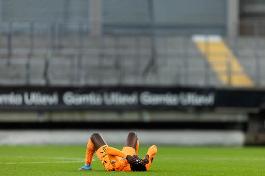 AFC Eskilstunas Emmanuel Agyeman Duah deppar
