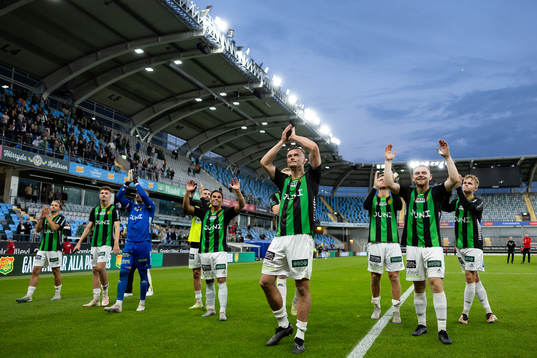 GAIS spelare jublar