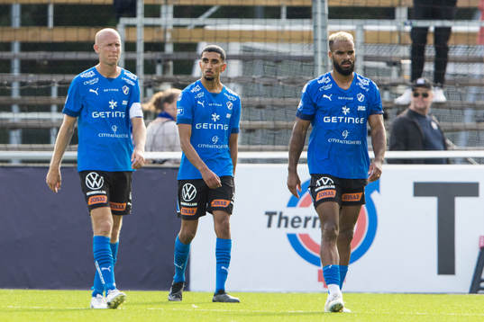 Halmstads Andreas Johansson, Amir Al-Ammari icg Phil