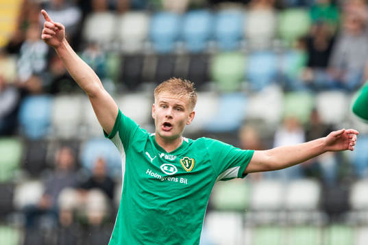 Jönköpings Södras Arvid Eriksson jublar