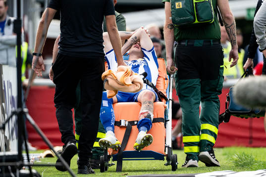 IFK Göteborgs Sebastian Hausner har ont