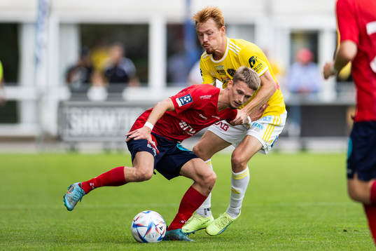 Vänersborgs Kim Dickson och Falkenbergs Linus Borgström