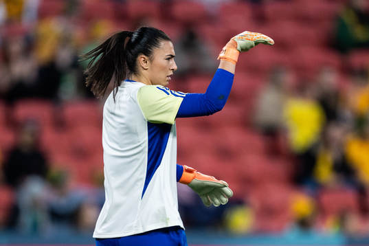Goalkeeper Zecira Musovic of Sweden