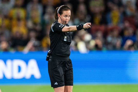 Referee Cheryl Foster