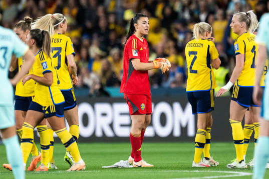 Goalkeeper Zecira Musovic of Sweden