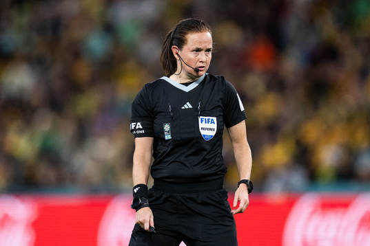 Referee Cheryl Foster