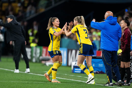 Johanna Rytting Kaneryd and Linda Sembrant of Sweden