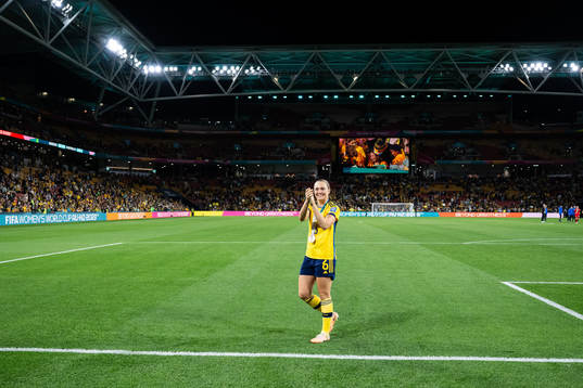 Magdalena Eriksson of Sweden celebrates