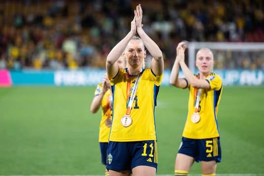 Stina Blackstenius of Sweden celebrates