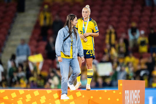 Hanna Bennison of Sweden celebrates