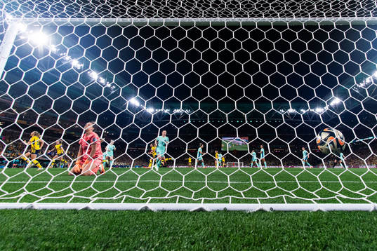 Goalkeeper Mackenzie Arnold of Australia looks dejected