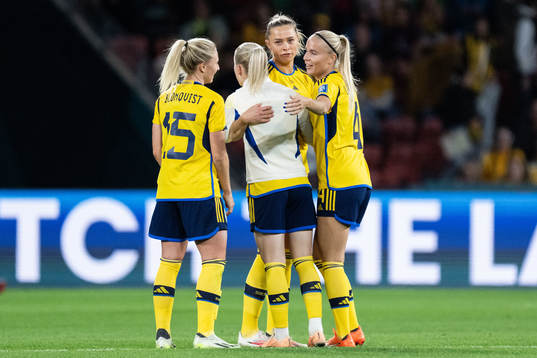 Rebecka Blomqvist, Anna Sandberg, Fridolina Rolfö, and