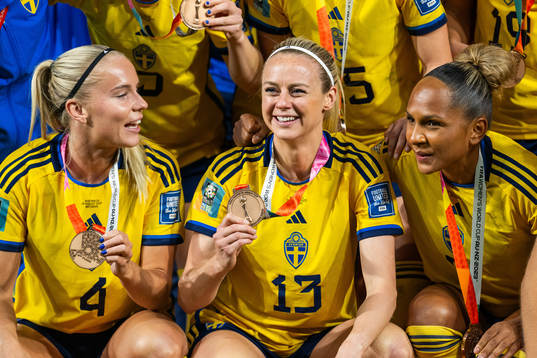 Stina Lennartsson, Amanda Ilestedt and Madelen Janogy of