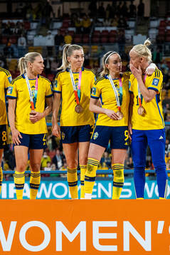 Jonna Andersson, Linda Sembrant, Kosovare Asllani and