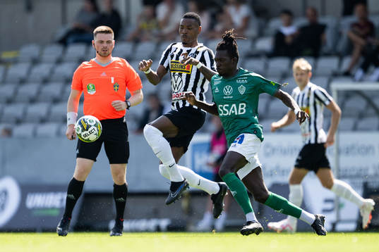 Landskronas Ousmane Diawara och Brages Ieltsin Jeronimo
