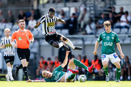 Landskronas Ousmane Diawara och Brages Henry Sletsjøe