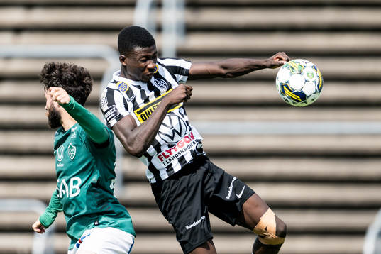 Landskronas Ousmane Diawara och Brages Jonathan Syberg