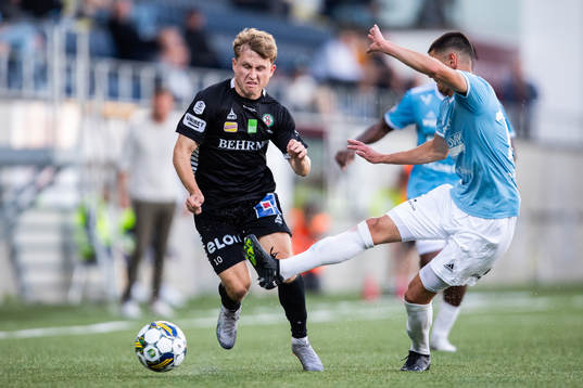 Örebros Victor Backman och Gefles Kevin Persson