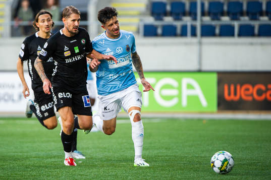 Örebros Daniel Björnquist och Gefles Antonio Yakoub