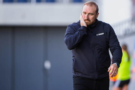 Gefles tränare Mikael Bengtsson deppar