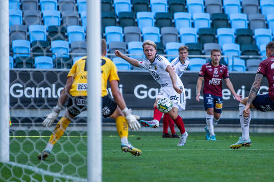 Östersunds Simon Marklund med ett inlägg