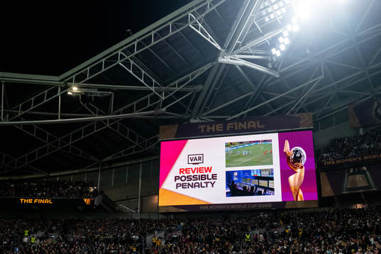 Screen showing VAR check