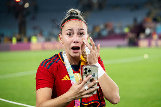 Athenea del Castillo of Spain celebrate