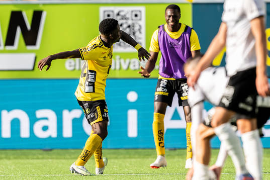 Elfsborgs Michael Baidoo jublar