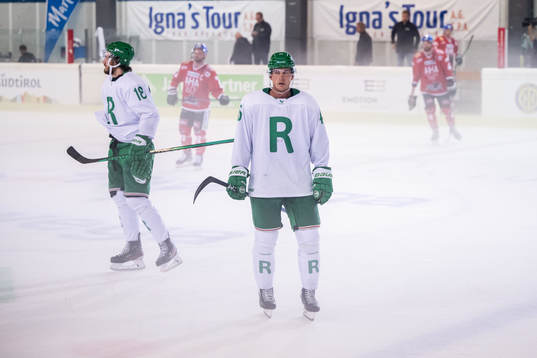 Dennis Everberg and Brandon Davidson of Rögle