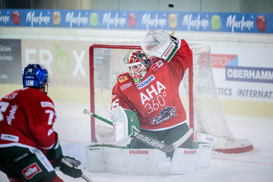 goaltender Markus Keller of Augsburger Panther