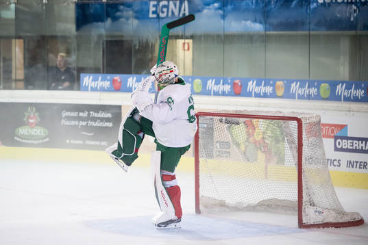 goalkeeper Petr Kvaca of Rögle celebrates