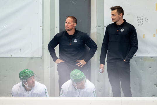 Head coach Cam Abbott and Assistant coach Max Bohlin of