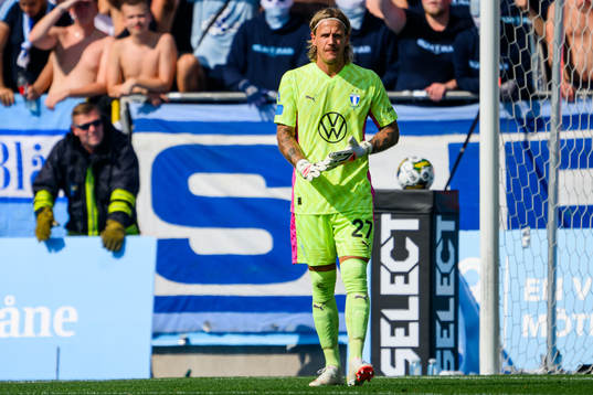 Malmö FFs målvakt Johan Dahlin
