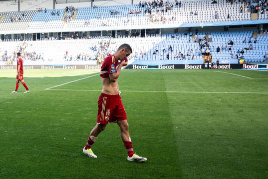 Djurgårdens Haris Radetinac deppar