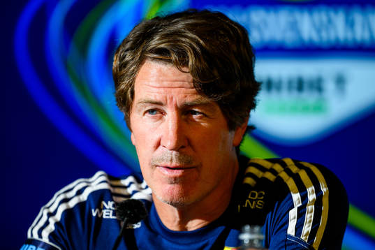 Djurgårdens tränare Thomas Lagerlöf på presskonferensen