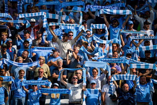 under fotbollsmatchen i Allsvenskan mellan Malmö FF och