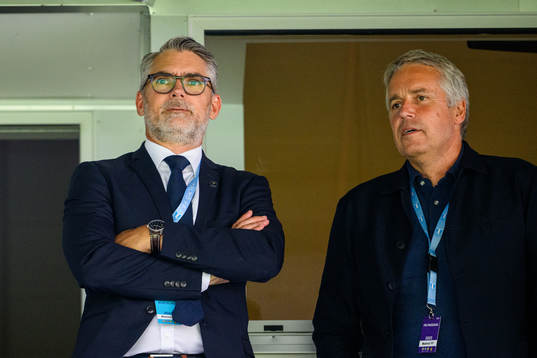Malmö FFs VD Niclas Carlnen och Per Ågren