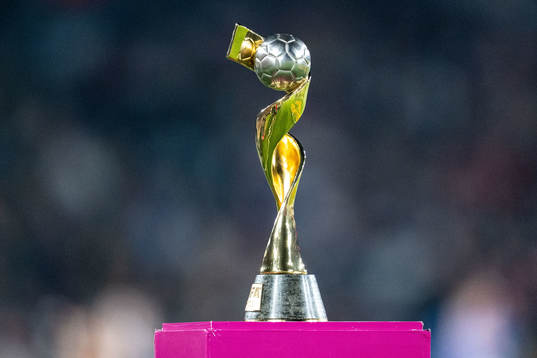 The World Cup trophy