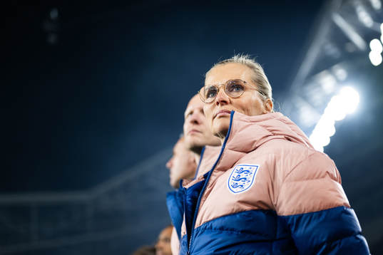 Head coach Sarina Wiegman of England ahead  of the FIFA