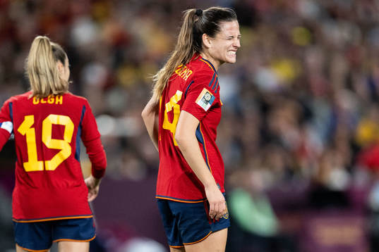 Laia Codina of Spain in pain