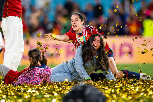 Oihane Hernandez of Spain celebrates