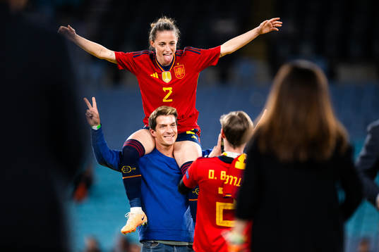 Ona Batlle of Spain celebrates