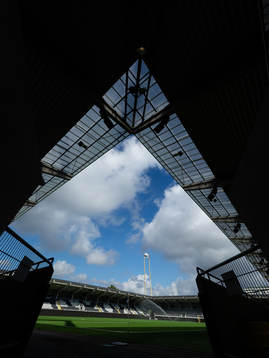 Bravida Arena innan fotbollsmatchen i Allsvenskan mellan