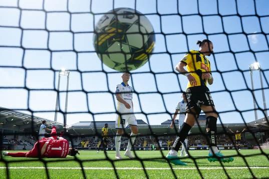 Häckens Ibrahim Sadiq (ej i bild) kvitterar till 1-1