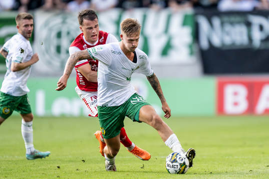 Kalmars Simon Skrabb och Hammarbys Fredrik Hammar