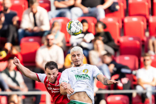 Kalmars Simon Skrabb och Hammarbys Edvin Kurtulus