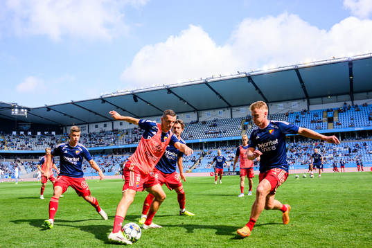 Under fotbollsmatchen i Allsvenskan mellan Malmö FF och
