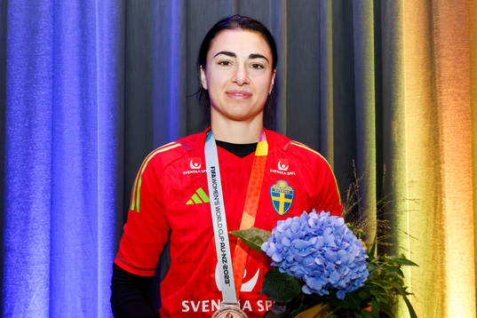 Goalkeeper Zecira Musovic of Sweden